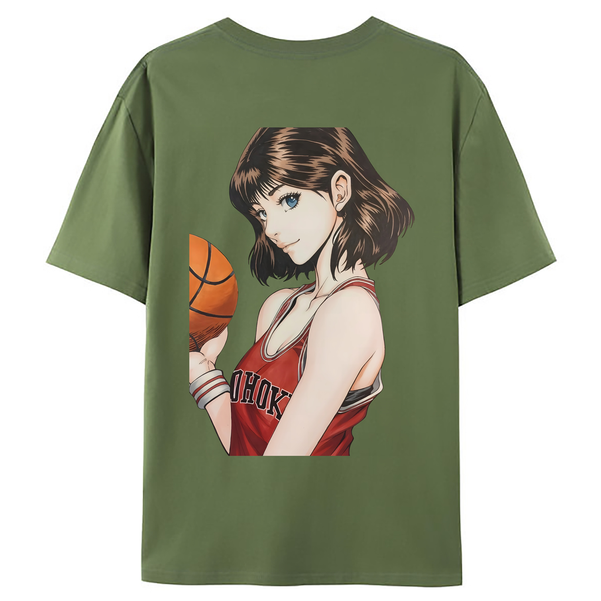 （画像用） SLAM DUNK／スラムダンク 綿100％ メンズ半袖Tシャツ（バックプリント） 通気性
